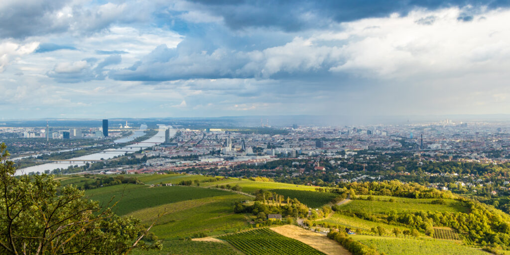 View of Vienna from Kahlenberg hill, Austria